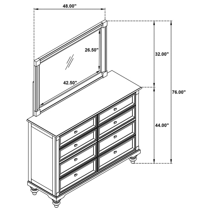 Andover Dresser with Mirror