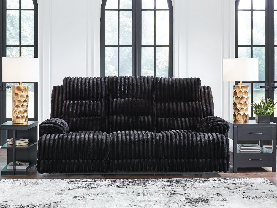 Rhine Falls Power Reclining Sofa with Drop Down Table