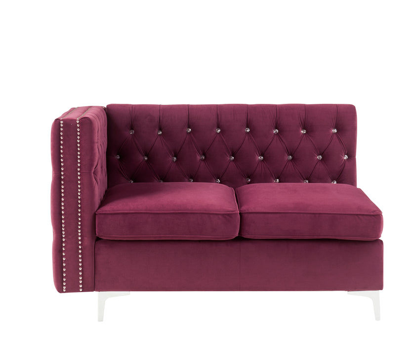 Modular - Armless Loveseat w/2 Pillows