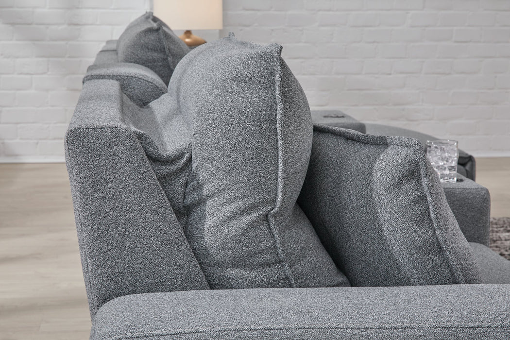 ModMax II Reclining Sectional with Chaise and Audio Console