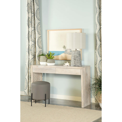 Rickman Rectangular 2-drawer Console Table White Washed image