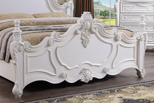 Francione Bed Chrome & Cherry