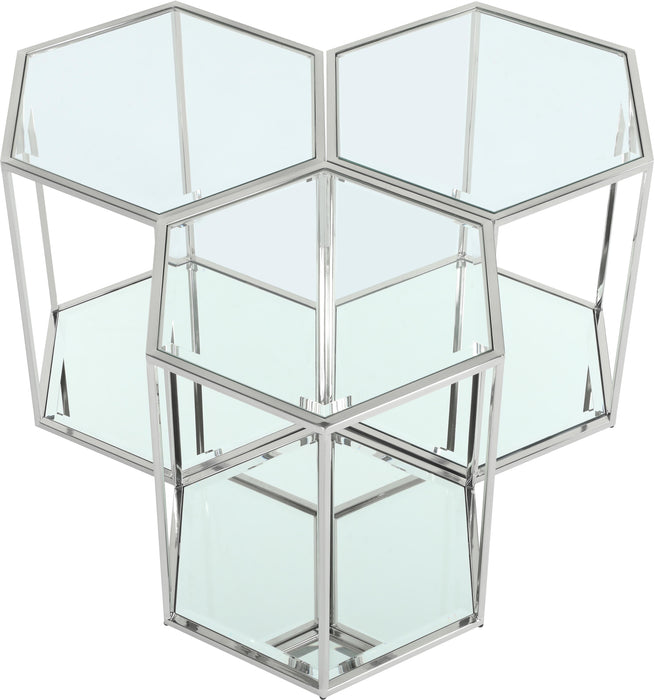 Sei Chrome End Table
