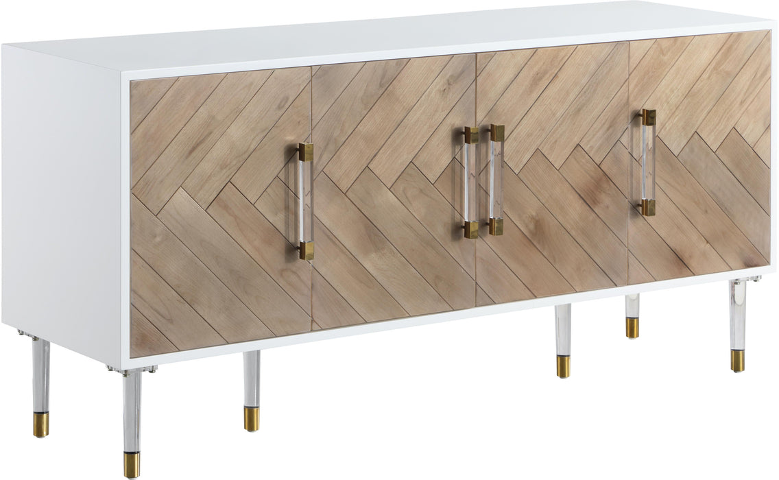 Jive White Lacquer Sideboard/Buffet