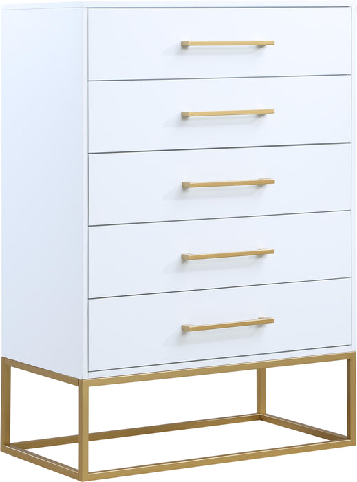 Maxine White / Gold Chest
