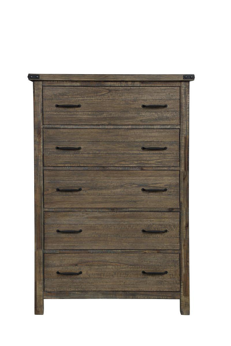New Classic Furniture Galleon Chest in Weathered Walnut