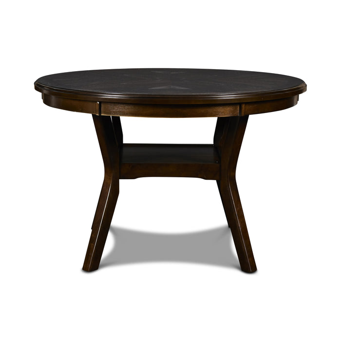 GIA ROUND DINING 5 PC SET - CHERRY