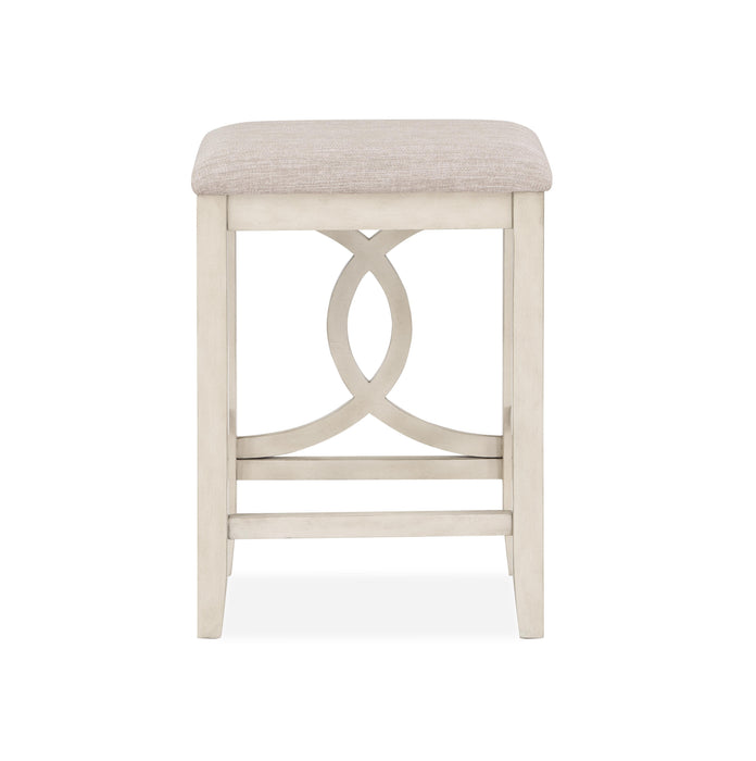 BELLA COUNTER TABLE & 2 STOOLS -2 TONE BISQUE