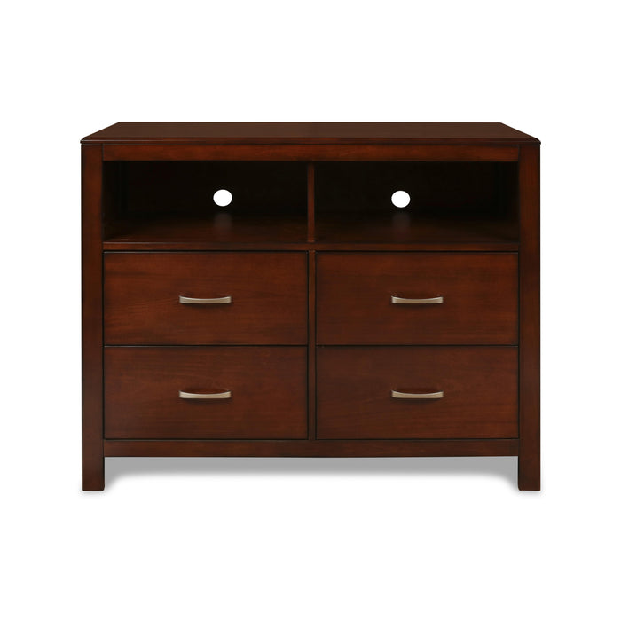 KENSINGTON MEDIA CHEST- BURNISHED CHERRY