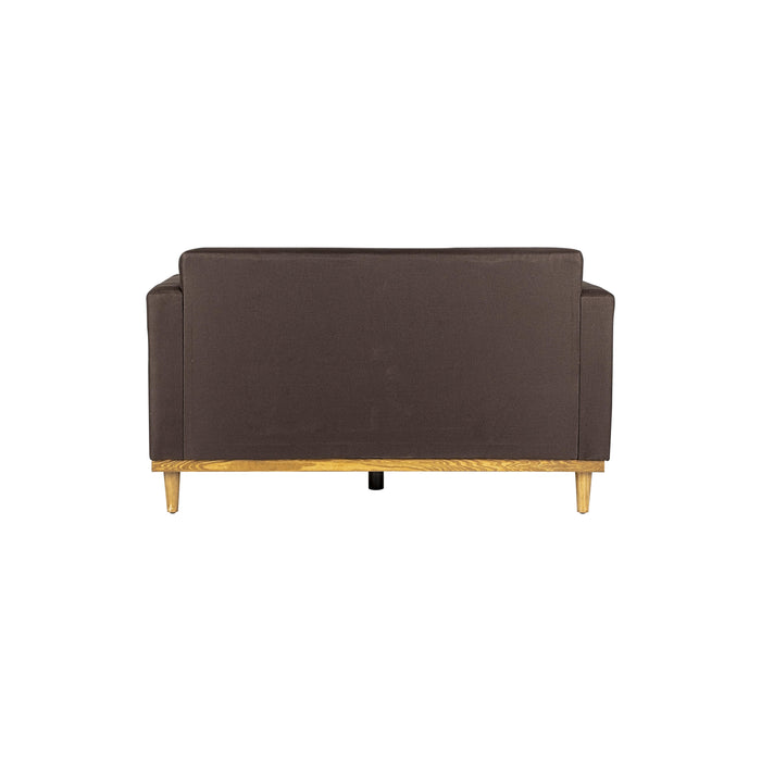 AIDEN LOVESEAT W/2 THROW PILLOWS-CHOCOLATE