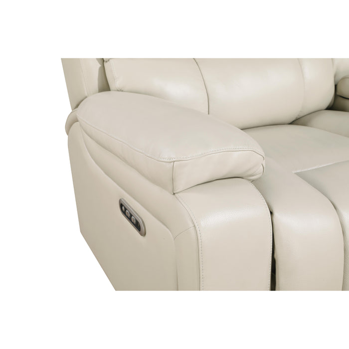 CICERO CONSOLE LOVESEAT W/ PWR FR & HR-CREAM