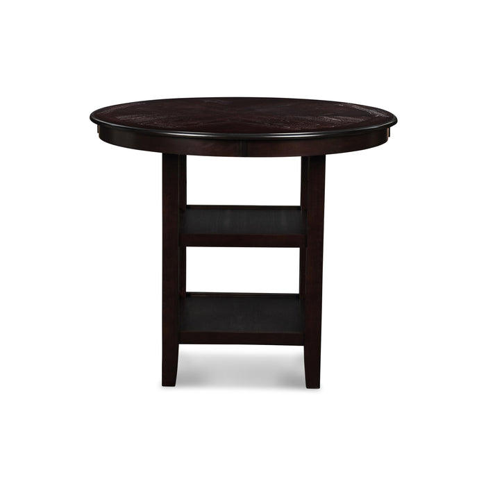 GIA ROUND COUNTER DINING 5 PC SET-EBONY