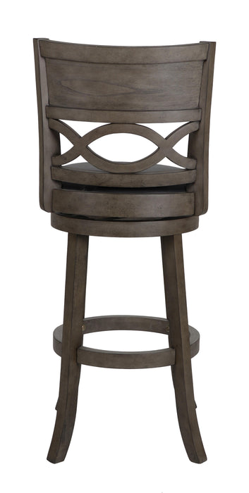 MANCHESTER 29" BAR STOOL-ANT GRAY W/PU SEAT