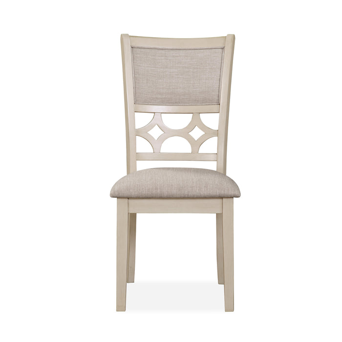 MITCHELL 5 PC DINING SET-TWO TONE BISQUE/BROWN