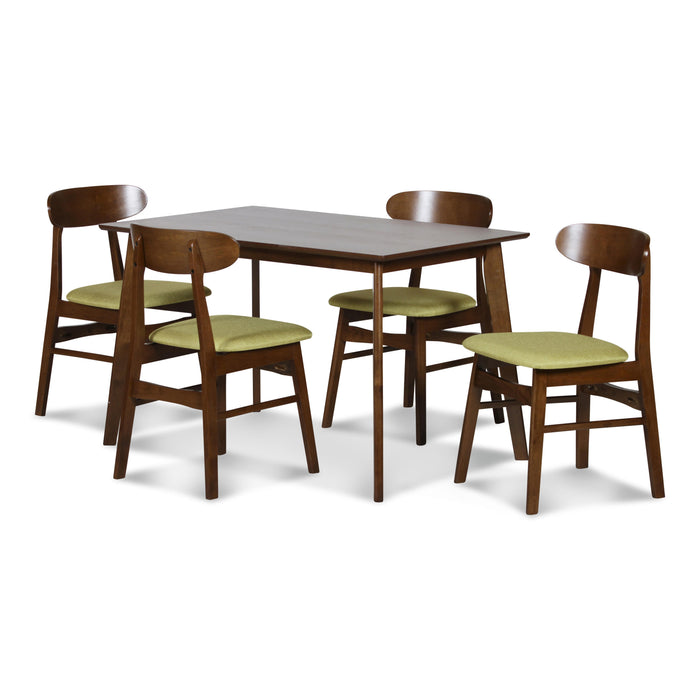 MOROCCO DINING CHAIR W/GREEN SEAT CUSHION