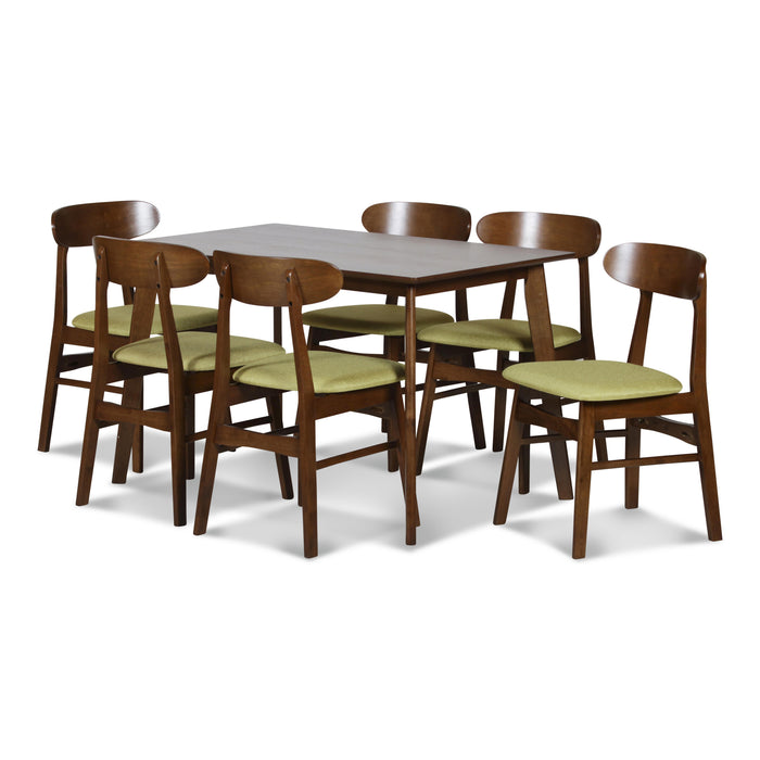 MOROCCO DINING CHAIR W/GREEN SEAT CUSHION