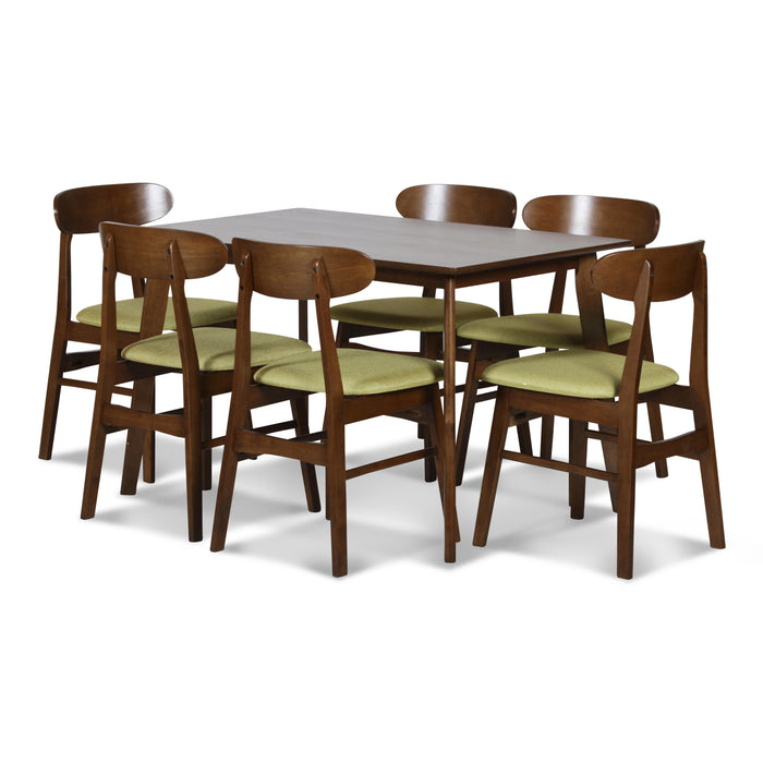 MOROCCO DINING CHAIR W/GREEN SEAT CUSHION