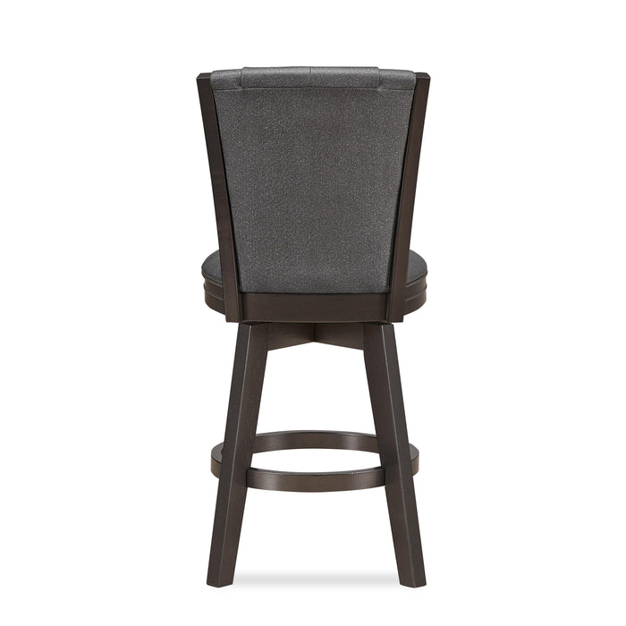 DIVA 24" SWIVEL COUNTER STOOL-GLITTER GRAY