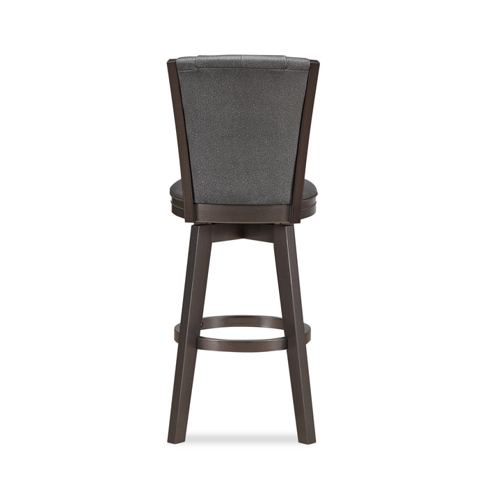 DIVA 30" SWIVEL BAR STOOL-GLITTER GRAY