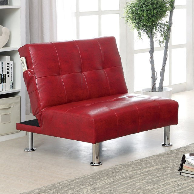 Bulle Chair Grey & Red