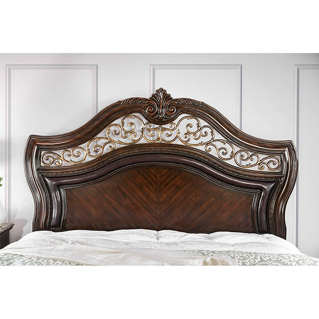 Menodora Brown Cherry Cal.King, E.King, Queen Bed