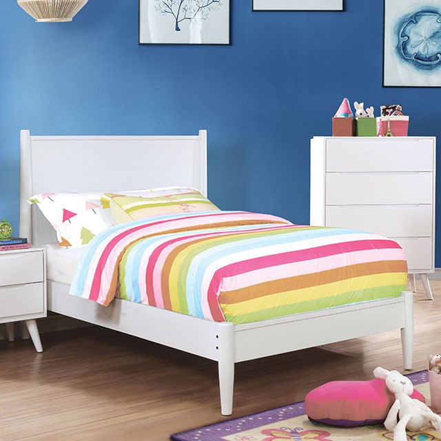 Lennart Bed Oak, Black, Gray, & White