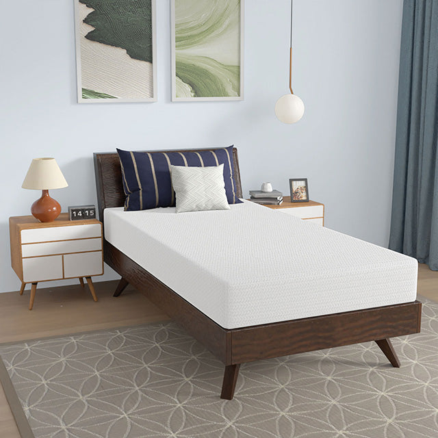 Nasturtium 8" Twin Bamboo Charcoal Infused Memory Foam