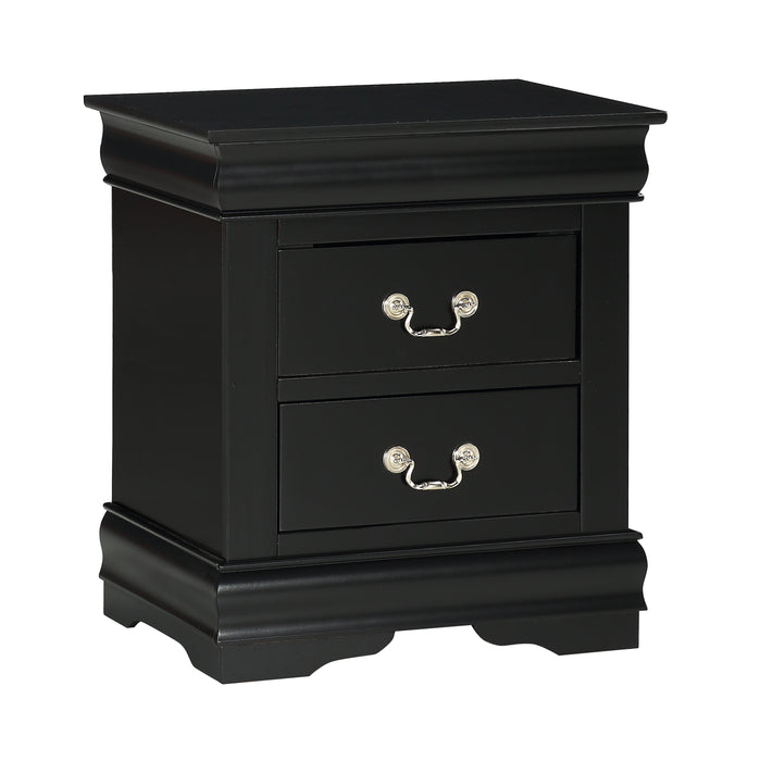 Louis Philip Nightstand Black