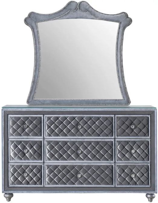 Crown Mark Furniture Voltare Dresser in Dark Grey image