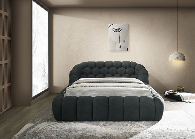 Newquay Bed Black, White, & Gray